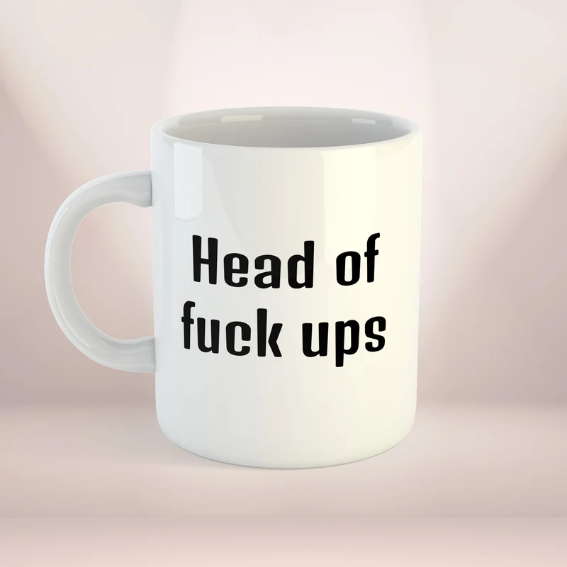 Kaffekopp till kollega | Head of fuck ups