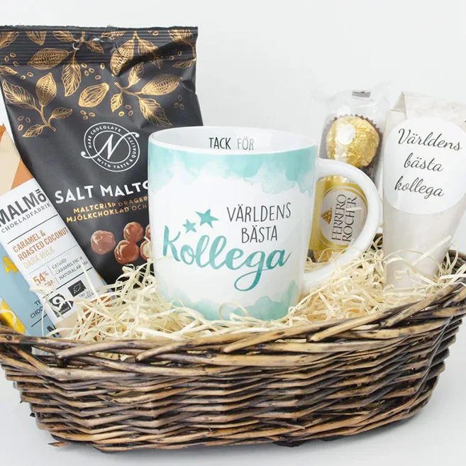 Present till kollega | Världens bästa kollega | Presentkorg |