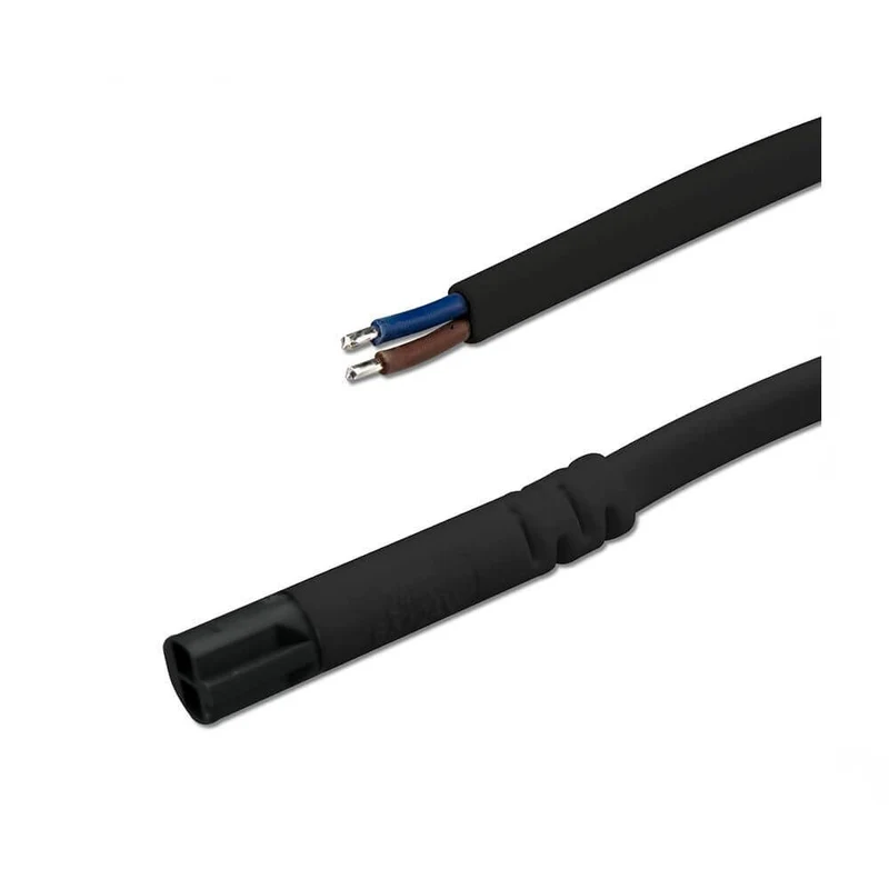 Mini-Plug Anschlusskabel männlich 1m 2x0.75 schwarz max. 24V/6A