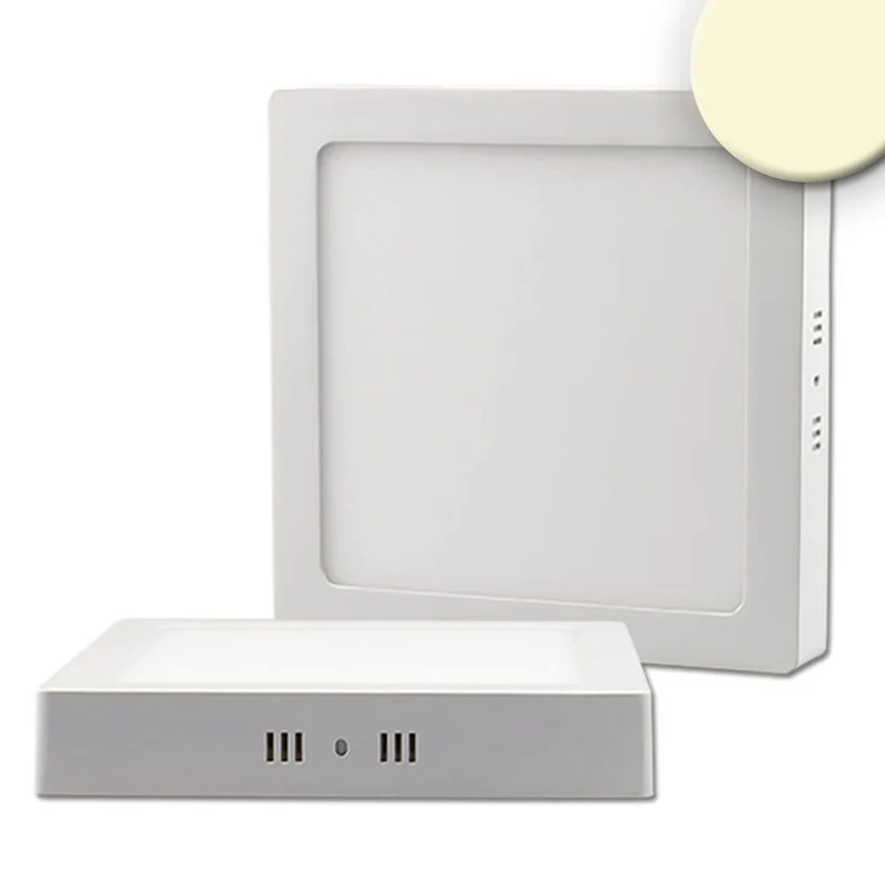 LED Deckenleuchte weiß 18W quadratisch 22 x 22cm Warmweiß