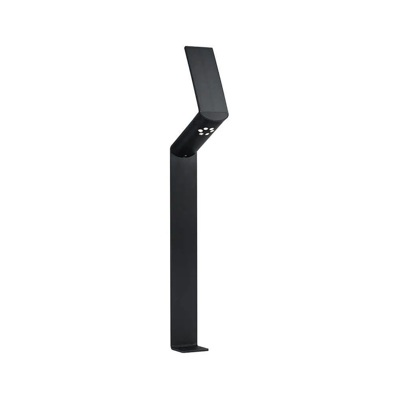 Solar LED Pollerleuchte Ilias IP44 3000K Bewegungsmelder Anthrazit