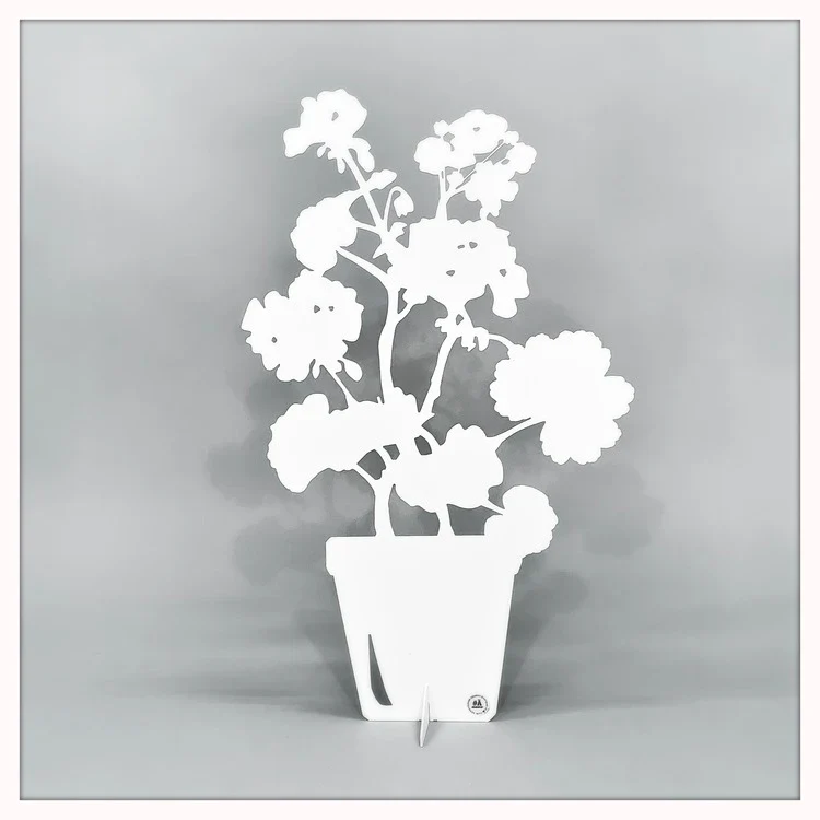 Plåt Pelargoner