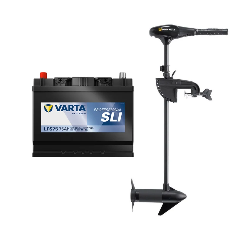 Minn Kota Endura C2 30" & Varta LFS75 75 - Elmotorpaket