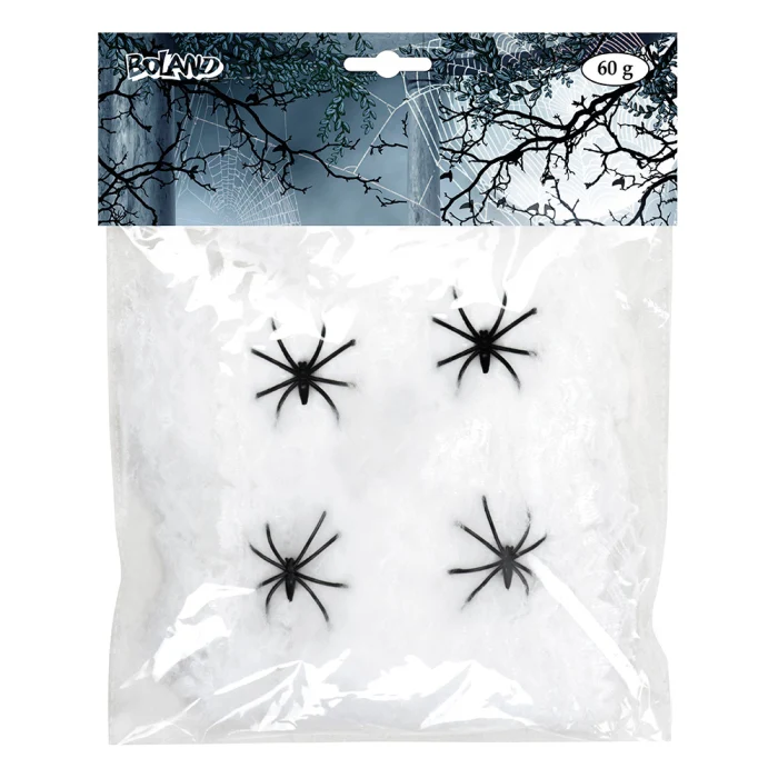Spindelnät, vit 60 g