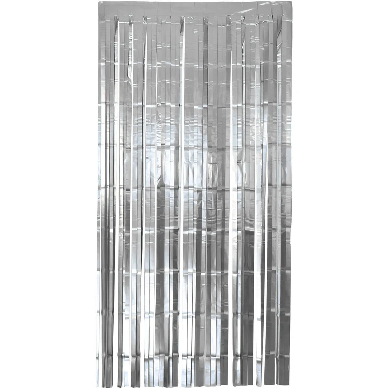 Glitterdraperi, matt silver 1x2 m