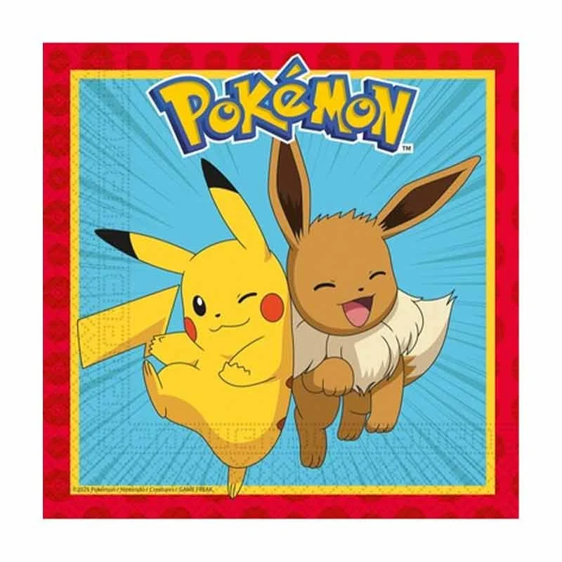 Servetter, Pokémon 33x33 cm 20 st
