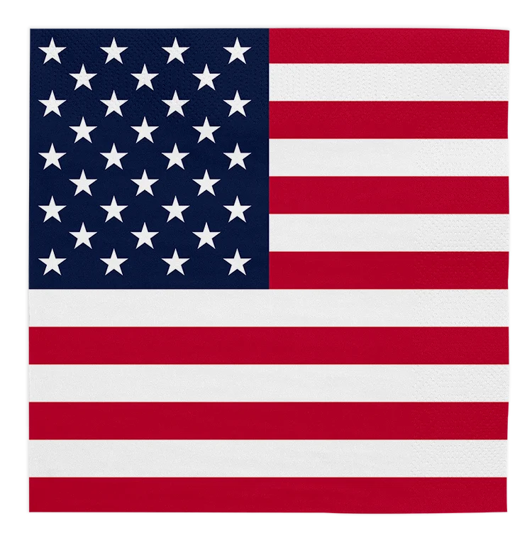 Servetter, USA 33x33 cm 20 st