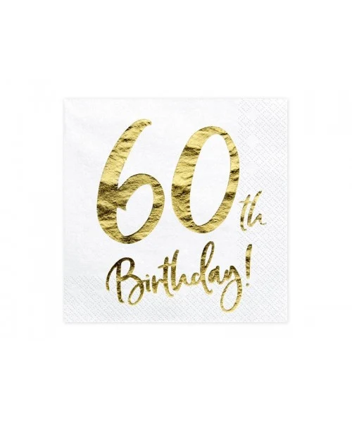 Servetter, happy birthday 60th 20 st