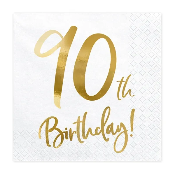 Servetter, happy birthday 90th 20 st