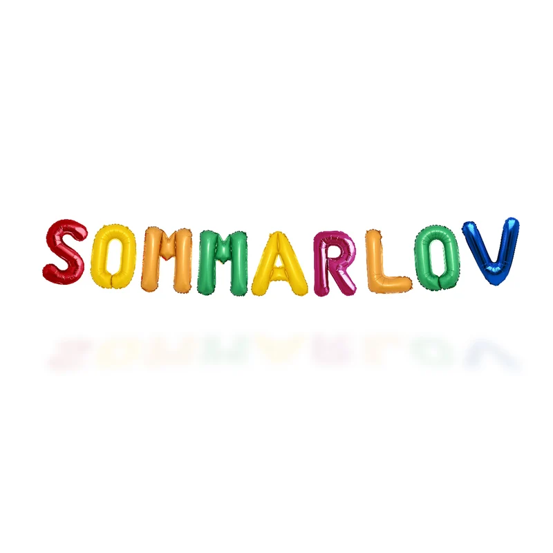 Folieballong, girlang sommarlov 35 cm