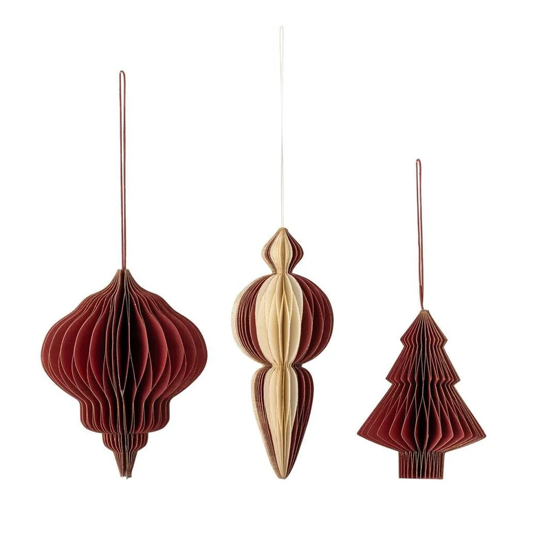 Bloomingville - Tinkle Ornament, RøD, Fsc®Mix, Paper 82069508 - Red