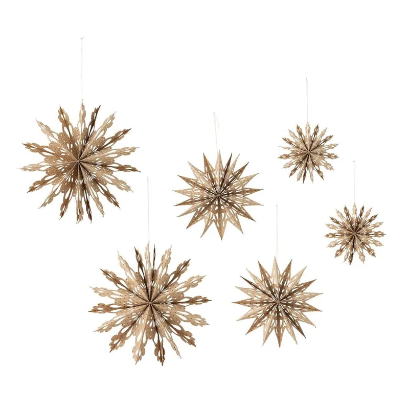 Bloomingville - Star Ornament, Natur, Fsc® Mix, Papir 82068558 - Nature