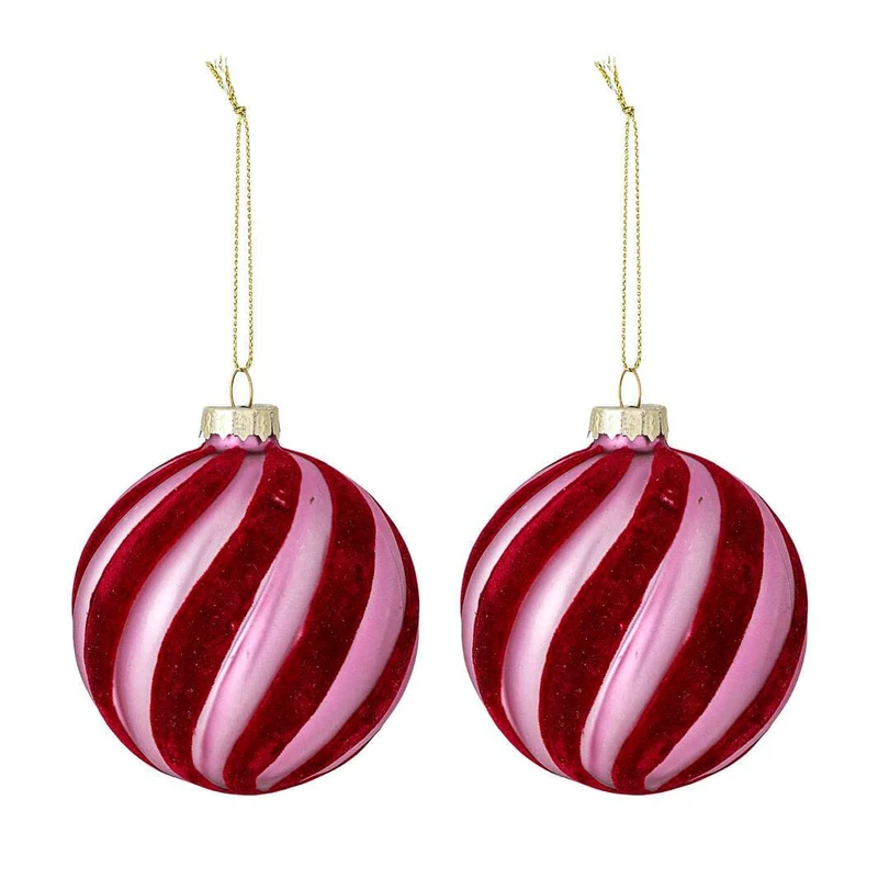Bloomingville - Sayla Ornament, RøD, Glas 82072895 - Red