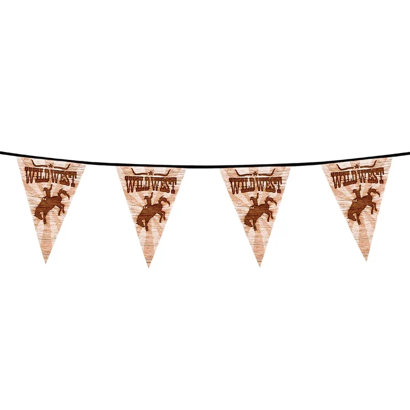 Flaggirlang, wild west 6 m