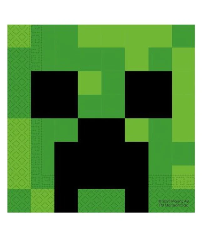 Servetter, Minecraft 33x33 cm 20 st