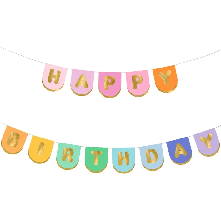 Girlang, happy birthday mix 163x12 cm