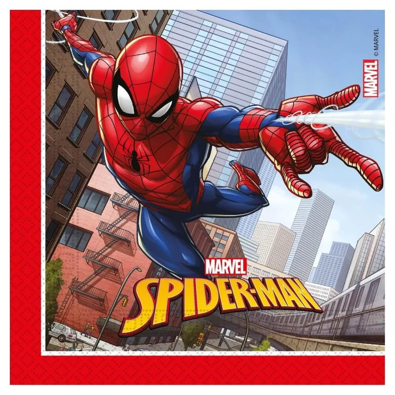 Servetter, Spiderman 33x33 cm 20 st
