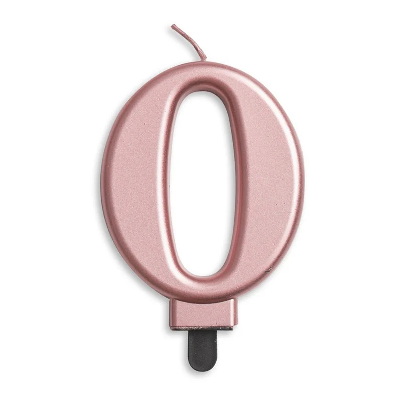 Sifferljus, 0 rose guld metallic
