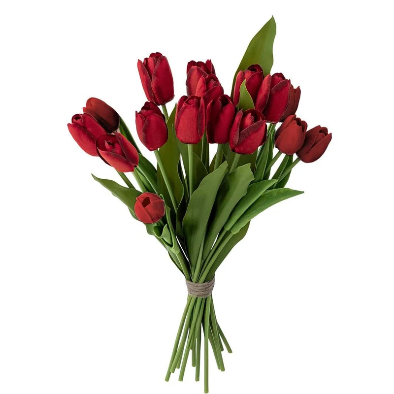 Bloomingville - Tulip Buket, RøD, Kunstige Blomster 82073034 - Red