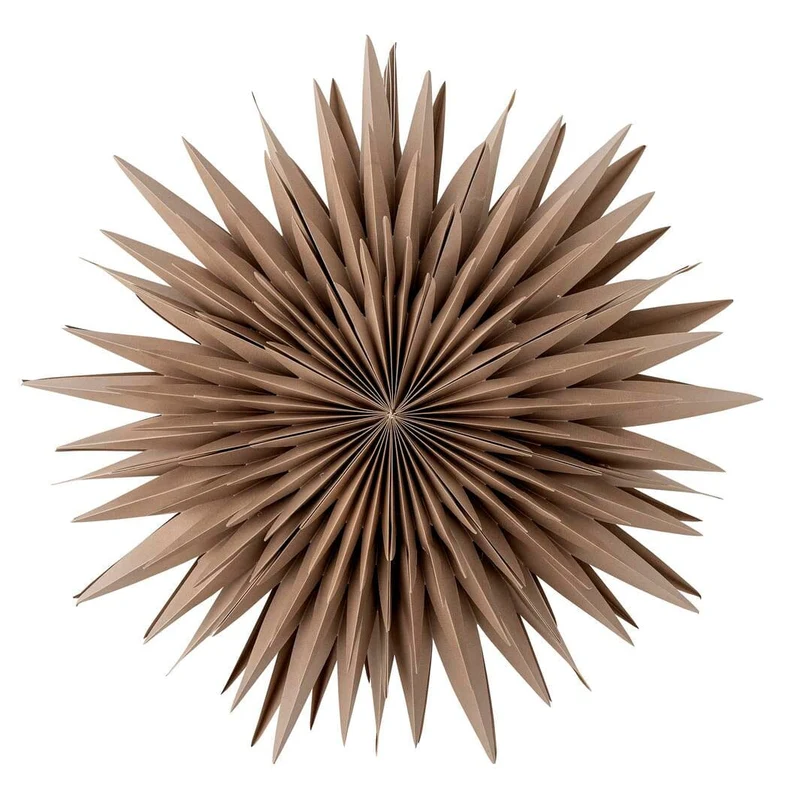 Bloomingville - Elijas Stjerne M/Lys, Brun, Fsc® Mix, Papir 82068560 - Brown