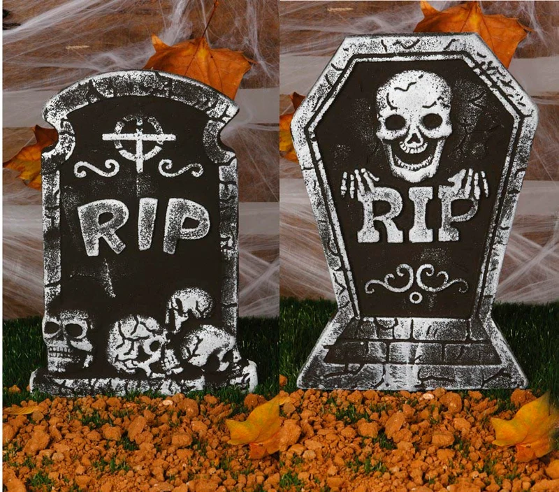 Gravsten, R.I.P 38x27 cm
