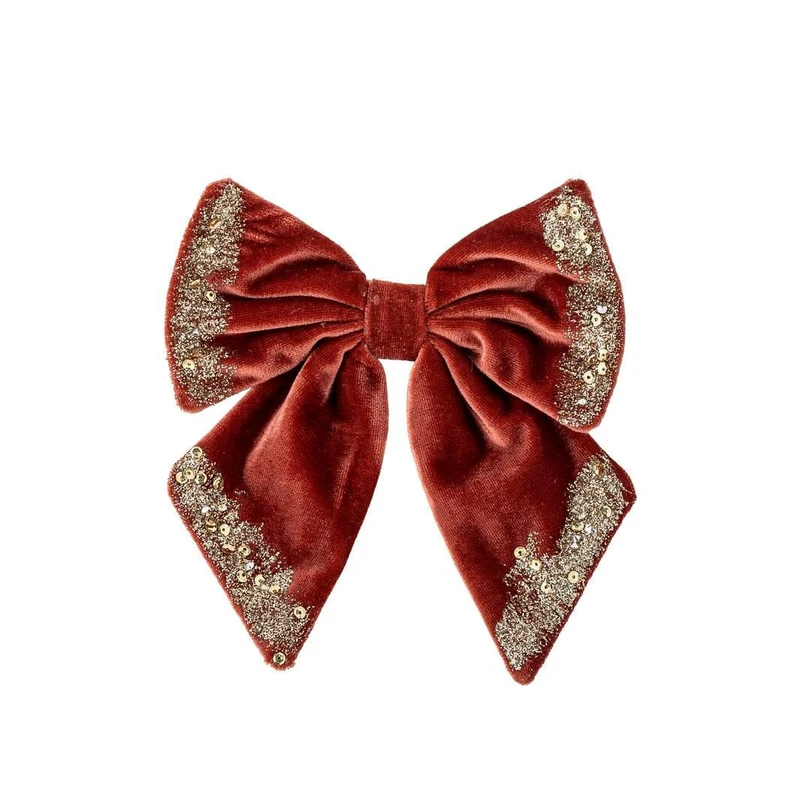 Bloomingville - Ruby Dekorations SløJfe, RøD, Polyester 82072884 - Red