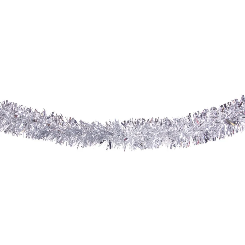 Glittergirlang, silver 75 mm 2 m