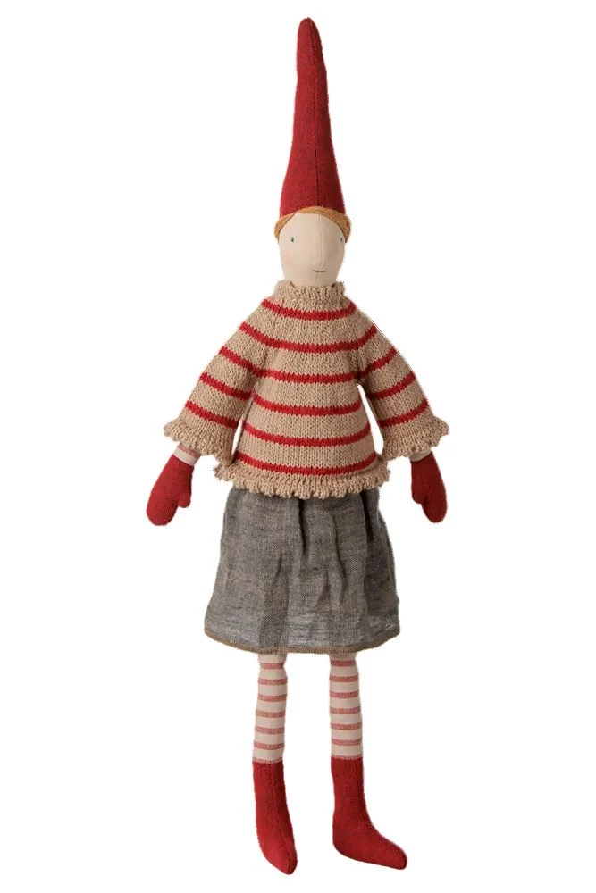 Maileg - Pixy, Str. 3 - Pige - Stribet Strikket Sweater - 14-6432-00