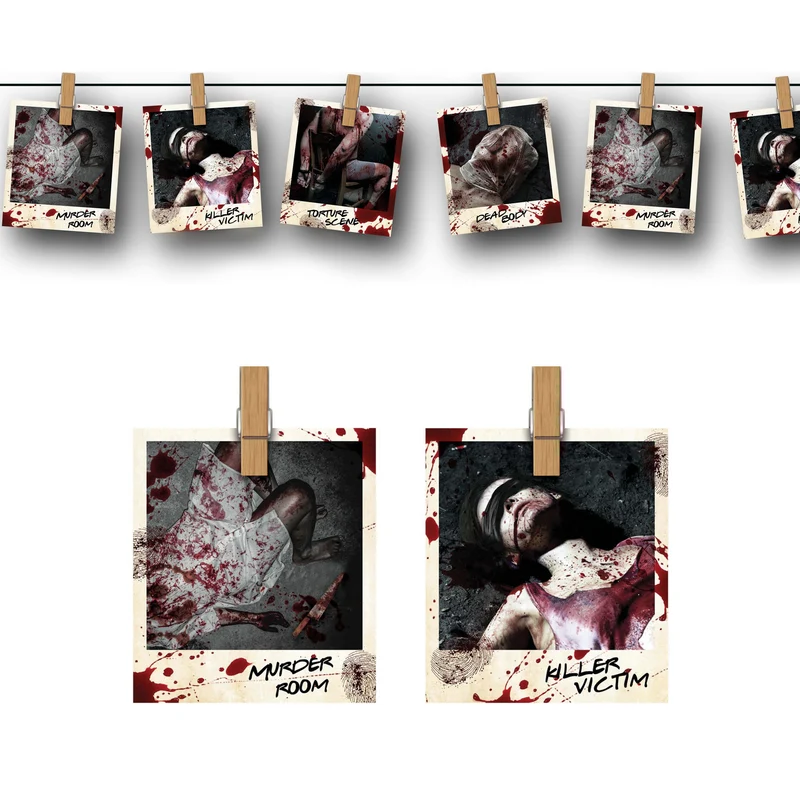 Halloweengirlang, crime scene photos 274 cm