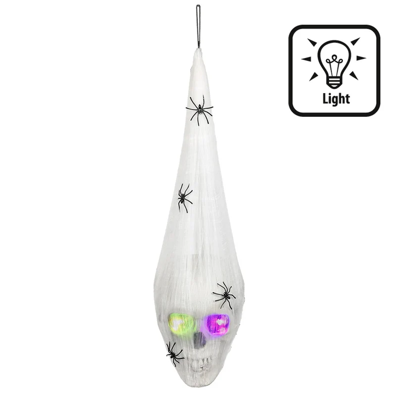 Prop, spider web with skull 20x15 cm