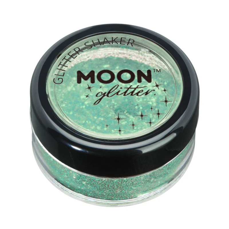 Moon Glitter Iridescent Glitter Shakers, green 5 g