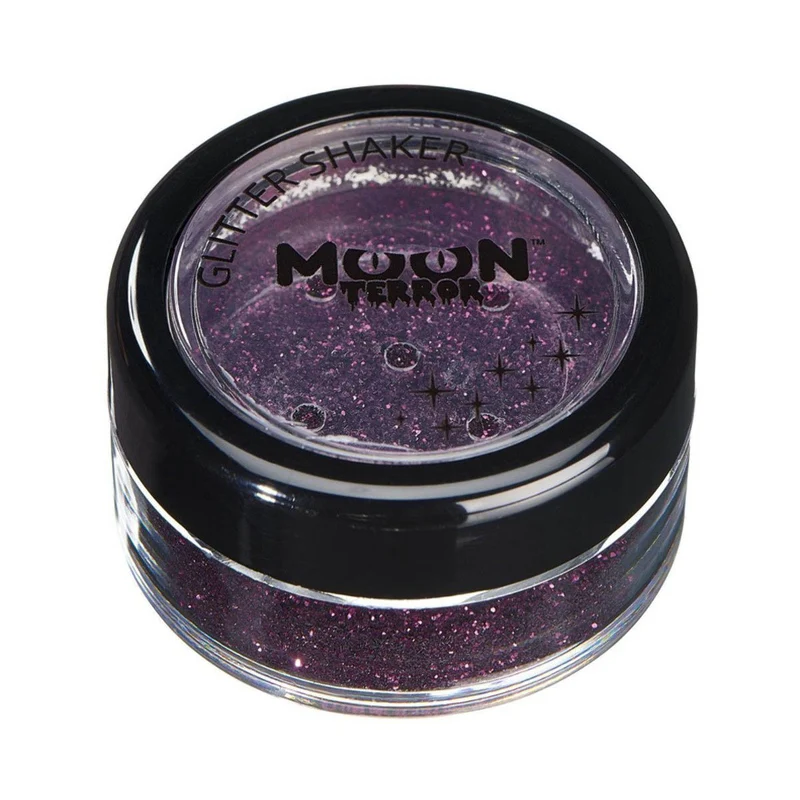 Moon Terror Halloween Glitter Shakers, purple 5 g
