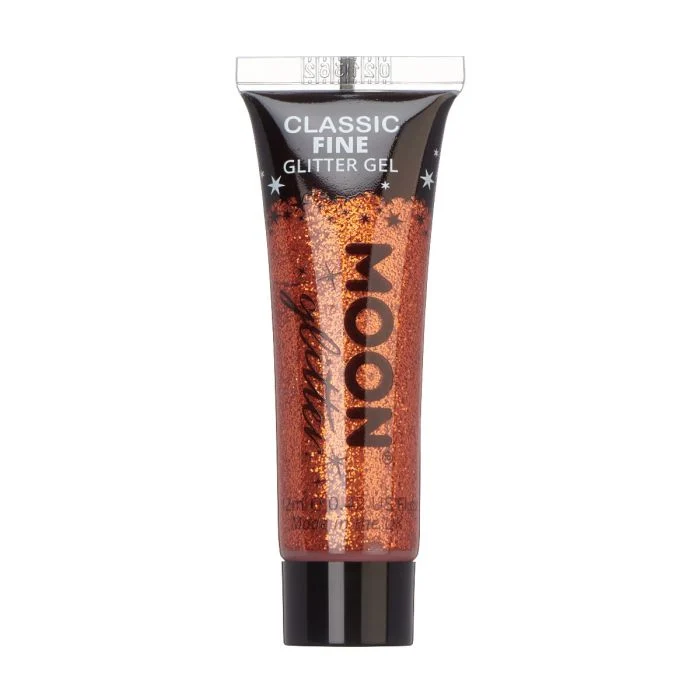 Moon Ansikts- & kroppsglitter i tub, brons 12 ml