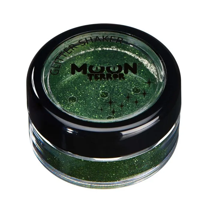 Moon terror glitter i burk, grön 3 g