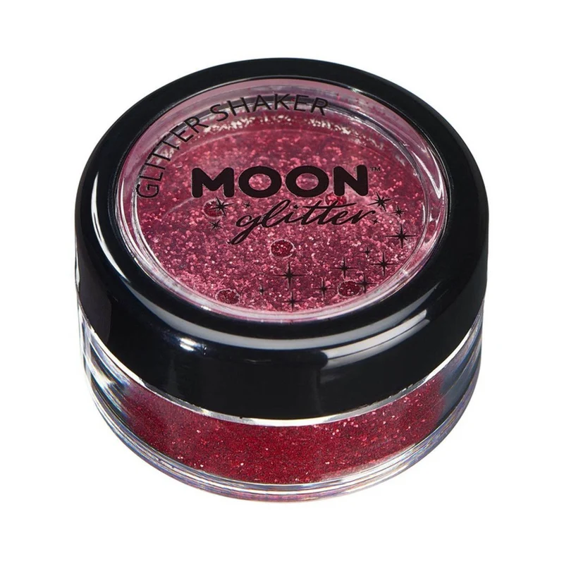 Moon Glitter Classic Fine Glitter Shakers, red 5 g