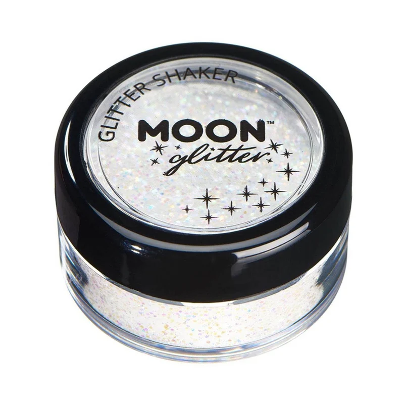 Moon Glitter Pastel Glitter Shakers, white 5 g