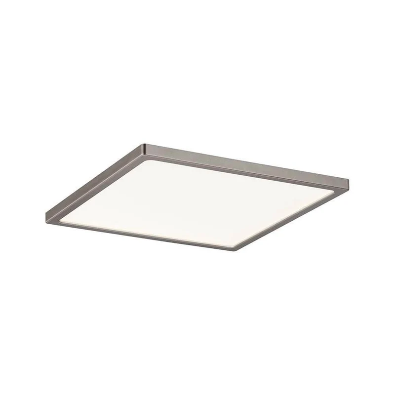 EBL Set Panel Areo eckig dim IP44 1x12W 3000K Nickel-Matt