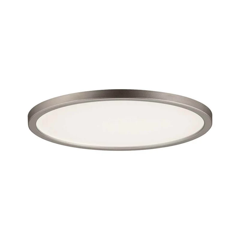 EBL Set Panel Areo rund dim IP44 1x12W 3000K 180mm Nickel-Matt