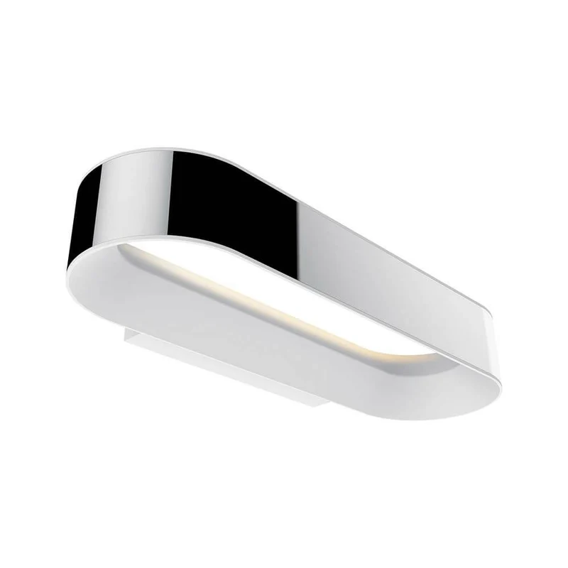 Wandleuchte Agena IP44 LED Dimmbar 1x20W Chrom Weiß Alu Edelstahl