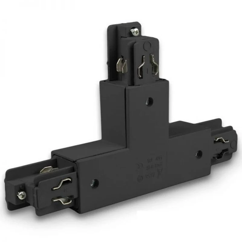 3-Phasen T-Verbinder Links Schwarz