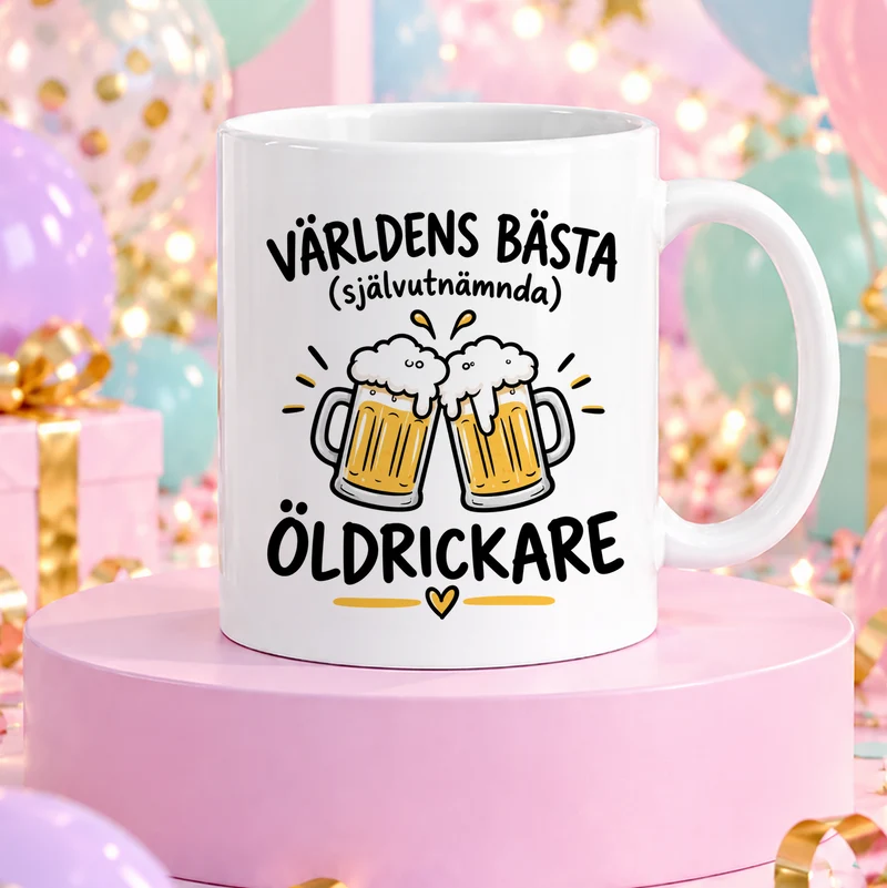 Självutnämnd öldrickare | Rolig mugg