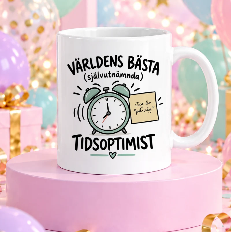 Självutnämnd optimist | Rolig mugg