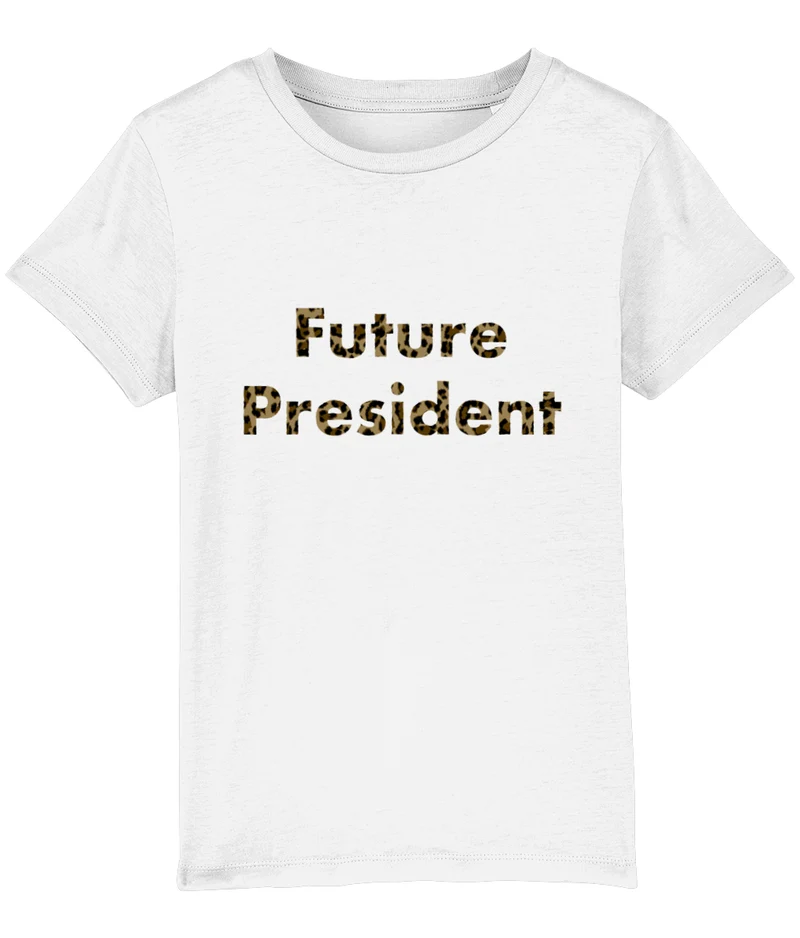 Future President - organic kid T-shirt - Leopard!