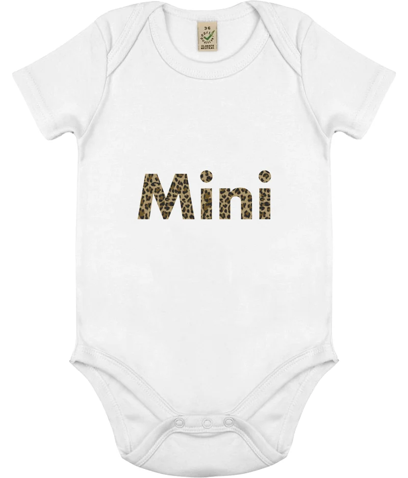 Mini - organic baby body - Leopard!