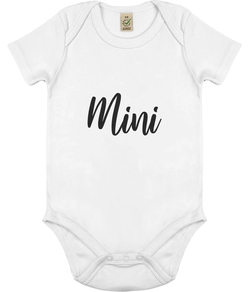Mini - organic baby body - Black