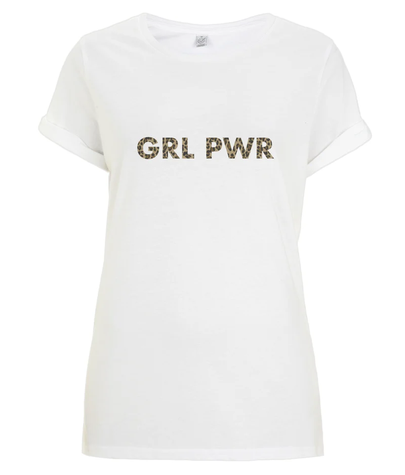GRL PWR - organic T-shirt - Leopard!