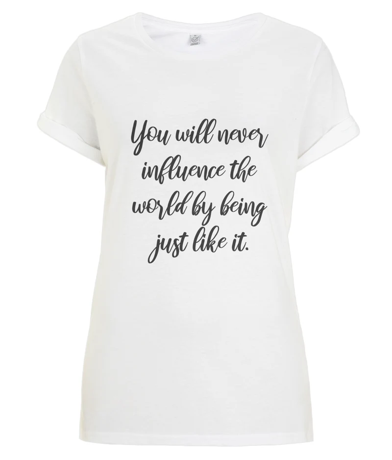 Influence the world - organic T-shirt - Black