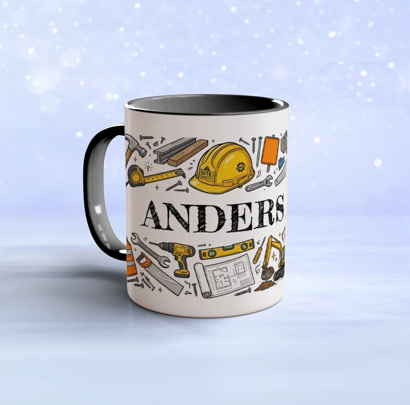 Byggnadsarbetare | Personlig mugg
