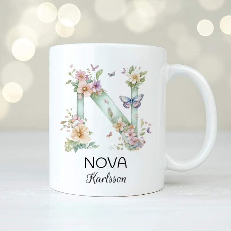 Sommarbokstav | Personlig mugg