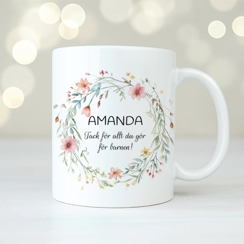 Vilda blommor | Personlig mugg